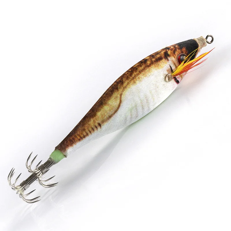 CHEERY Glow Wooden Shrimp Luminous Squid Wooden Jerkbait, Various - view 7