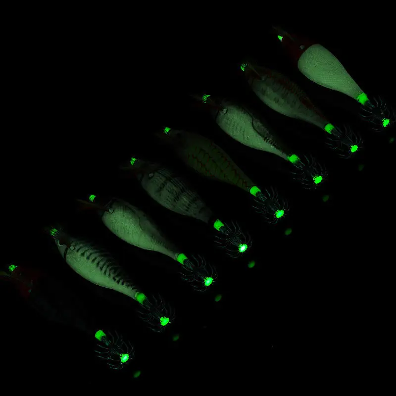 CHEERY Glow Wooden Shrimp Luminous Squid Wooden Jerkbait, Various - view 9