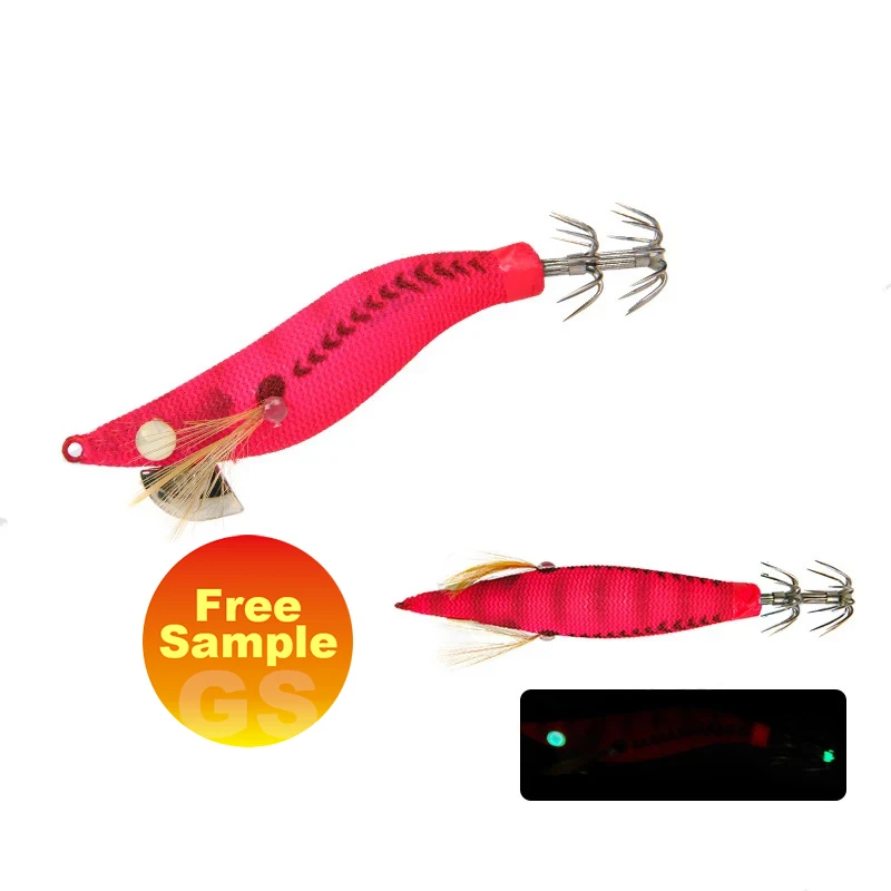 Cheery Luminous Silicone Squid Jig and Plastic Hard Lure - view 2