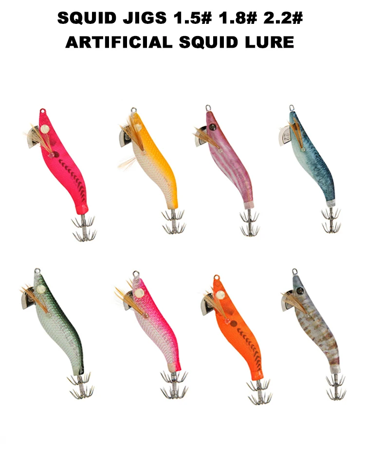 Cheery Luminous Silicone Squid Jig and Plastic Hard Lure - view 3