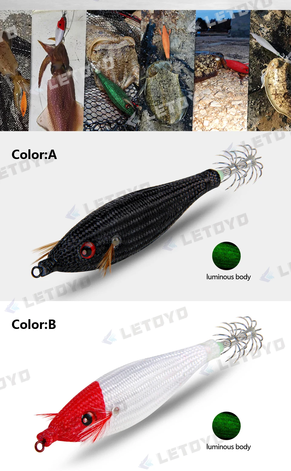 10g with Shrimp Bag Luminous Rattle Silicone LureBait, Various, Various - view 16