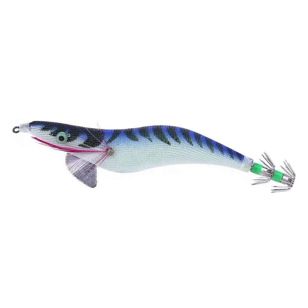 Fishing Lure Metal Lead Squid Jigging Metal, Plastic, PVC Lure, Seawater Fishing Bait, Lure Accessories, Squid Hook (Wood Shrimp) - view 2