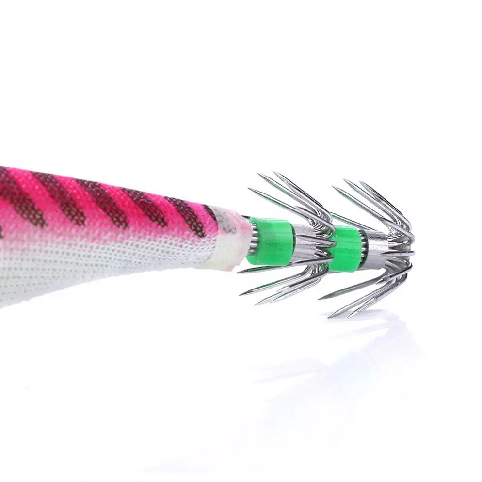 Fishing Lure Metal Lead Squid Jigging Metal, Plastic, PVC Lure, Seawater Fishing Bait, Lure Accessories, Squid Hook (Wood Shrimp) - view 5