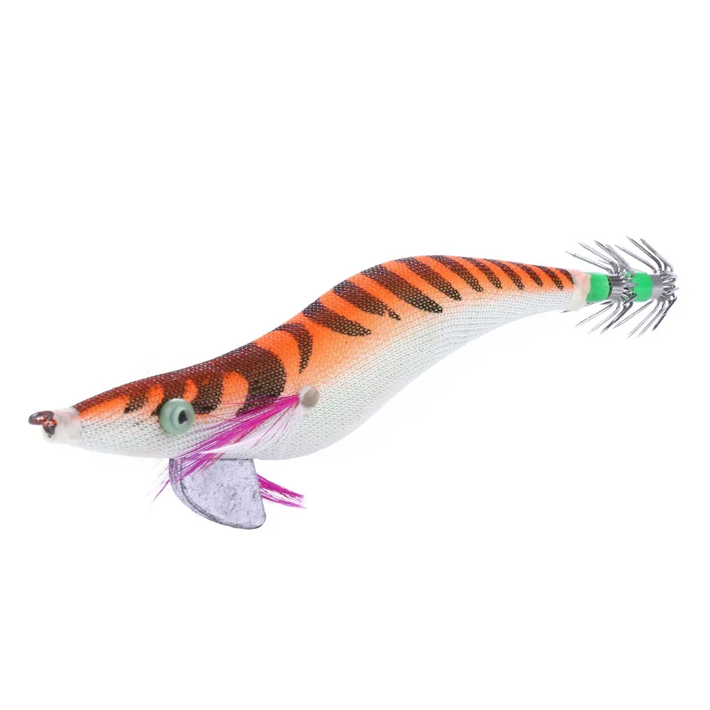 Fishing Lure Metal Lead Squid Jigging Metal, Plastic, PVC Lure, Seawater Fishing Bait, Lure Accessories, Squid Hook (Wood Shrimp) - view 7