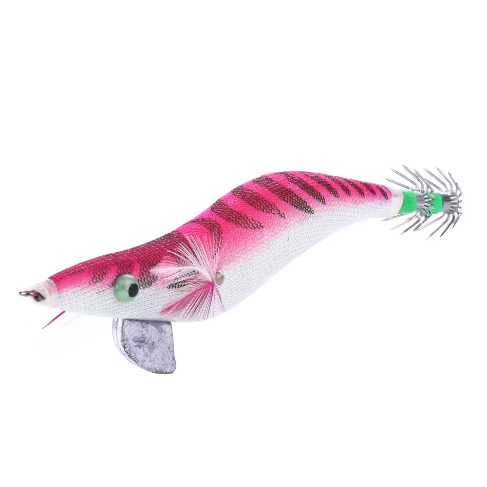 Fishing Lure Metal Lead Squid Jigging Metal, Plastic, PVC Lure, Seawater Fishing Bait, Lure Accessories, Squid Hook (Wood Shrimp) - view 9