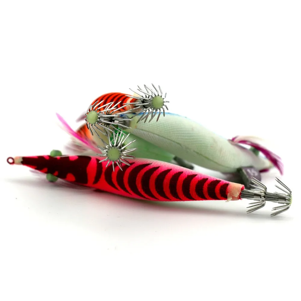 Fishing Lure Metal Lead Squid Jigging Metal, Plastic, PVC Lure, Seawater Fishing Bait, Lure Accessories, Squid Hook (Wood Shrimp) - view 11