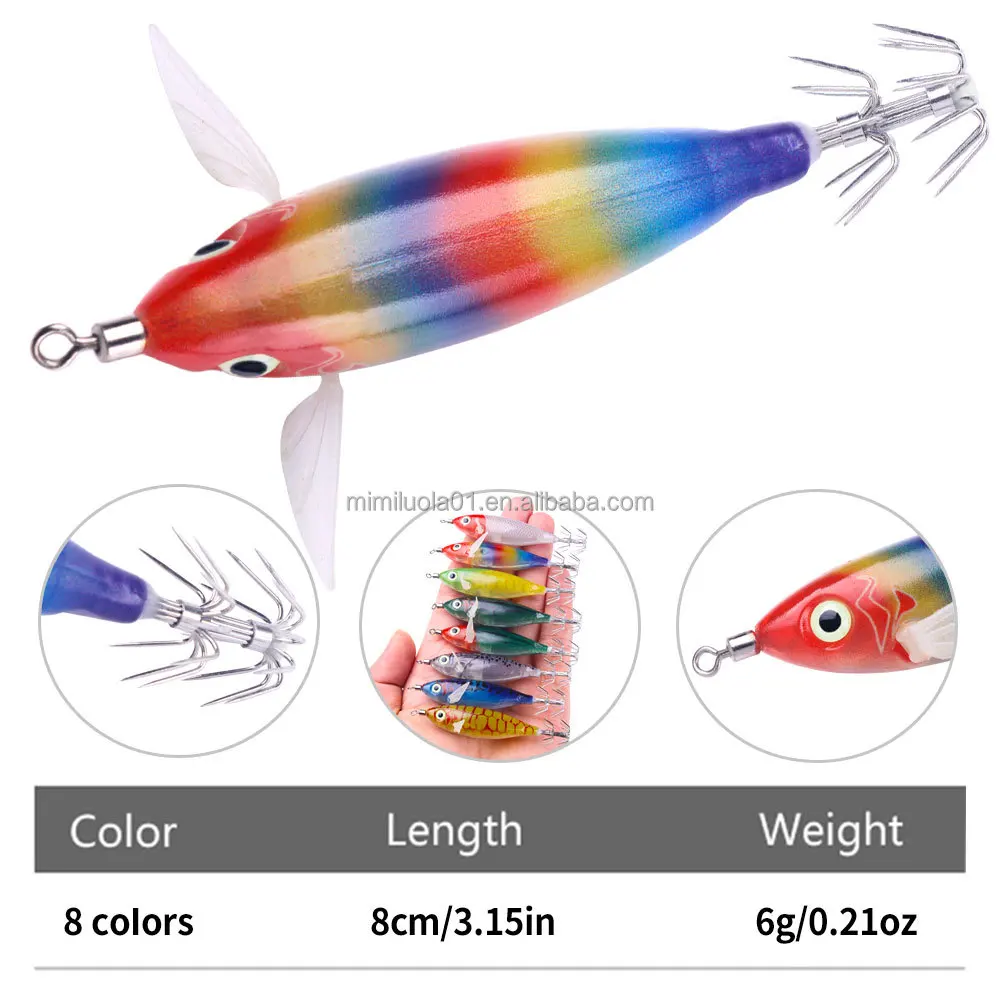Wholesale Cheery 8cm 6G Brine Luminous ABS Hard Plastic Various - view 17