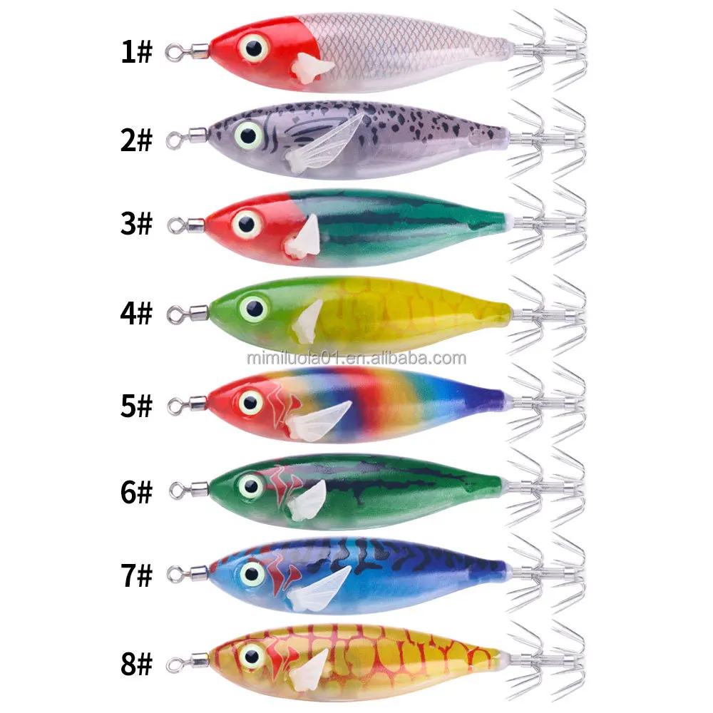 Wholesale Cheery 8cm 6G Brine Luminous ABS Hard Plastic Various - view 27