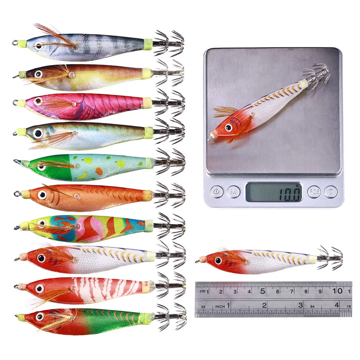 For New Model Luminous Simulation Shrimp Stainless Steel Various - view 5