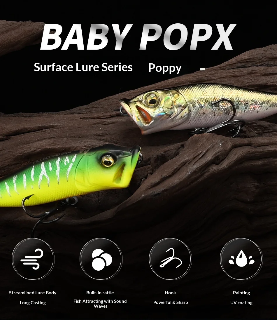 CHEERY Rust Resistant Popper Hard Fishing None Lure - view 7