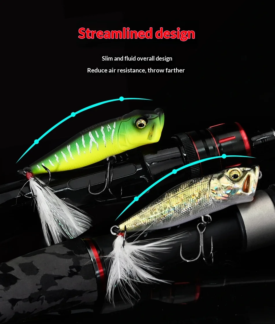CHEERY Rust Resistant Popper Hard Fishing None Lure - view 12