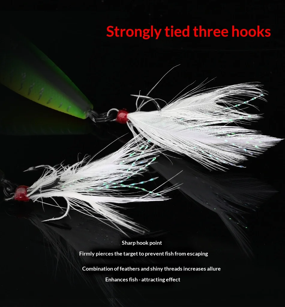 CHEERY Rust Resistant Popper Hard Fishing None Lure - view 14