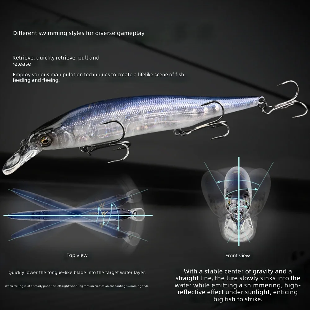 CHEERY Suspending Minnow Hard Fishing Lure None Lure - view 6