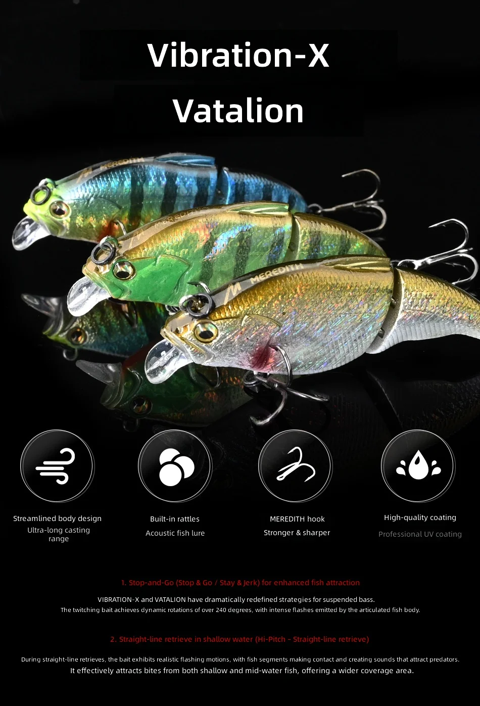 CHEERY Slow Floating VIB Hard Fishing None Lure - view 15