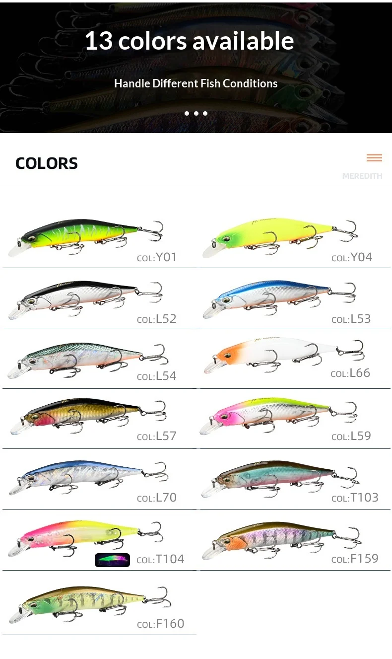 CHEERY 11cm Suspending Minnow Hard Fishing None Lure - view 7