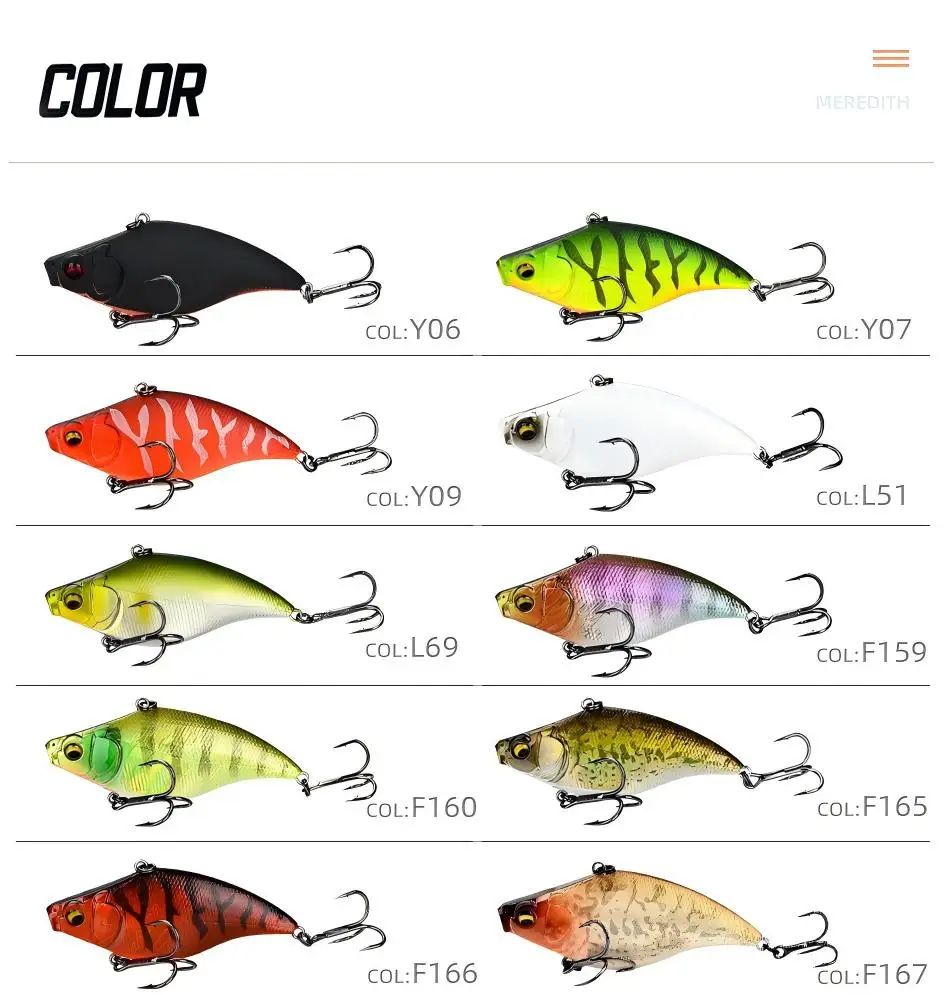 CHEERY 7 5cm Sinking VIB Hard None Lure - view 3
