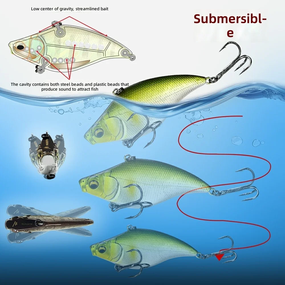 CHEERY 7 5cm Sinking VIB Hard None Lure - view 4