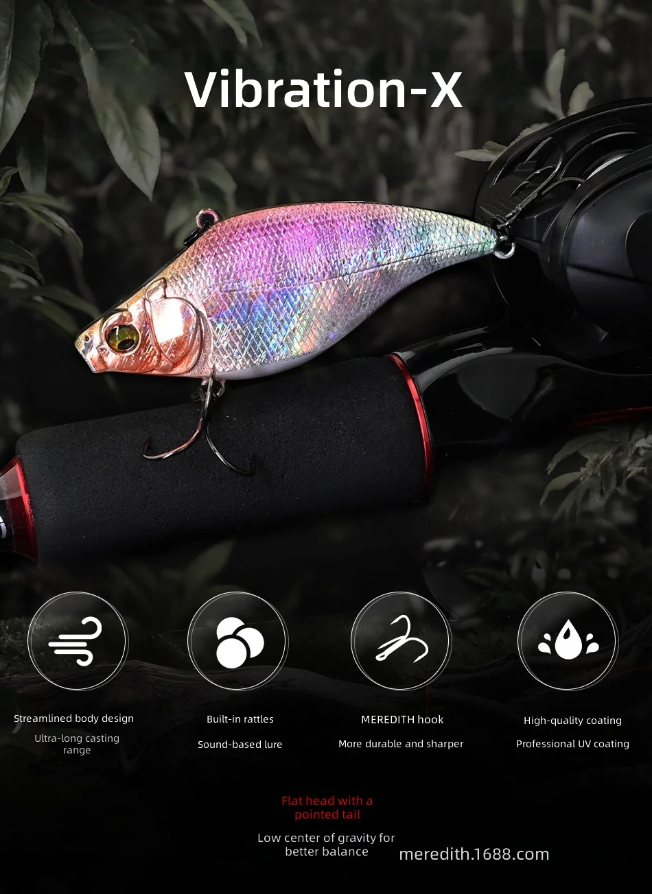 CHEERY 7 5cm Sinking VIB Hard None Lure - view 10