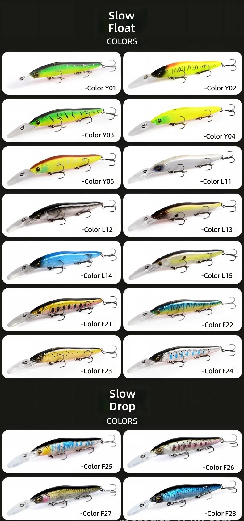 CHEERY Long Lip Minnow Hard Fishing None Lure - view 3