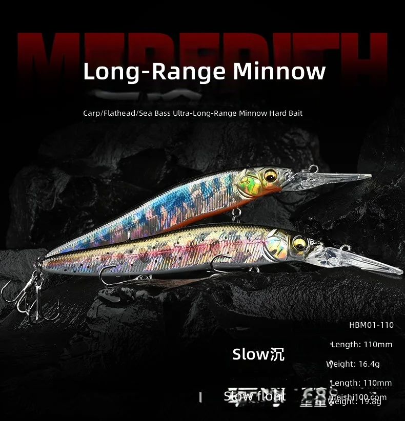 CHEERY Long Lip Minnow Hard Fishing None Lure - view 7