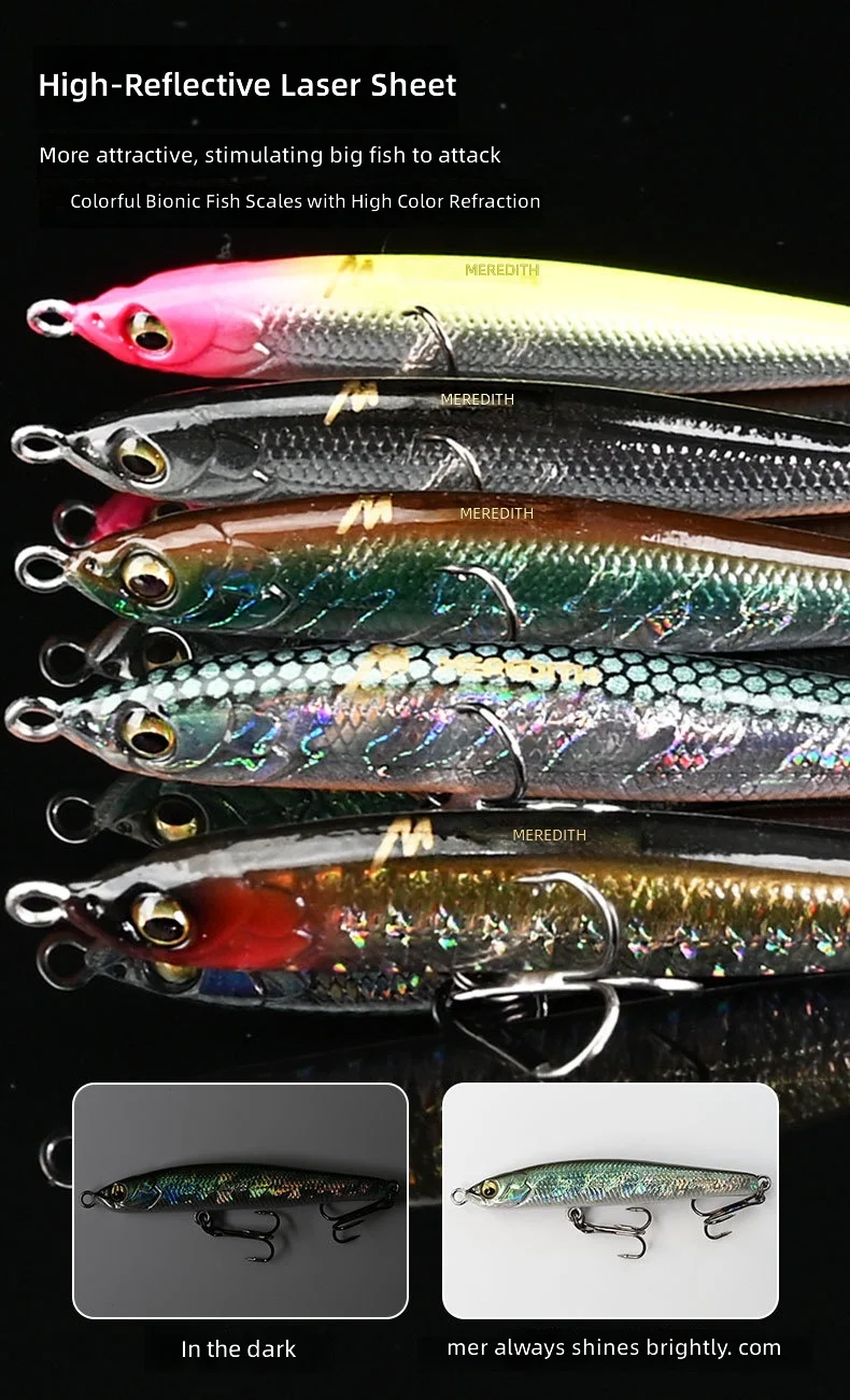 CHEERY Sinking Pencil Hard Fishing Lure PVC, ABS Pencil Lure - view 7