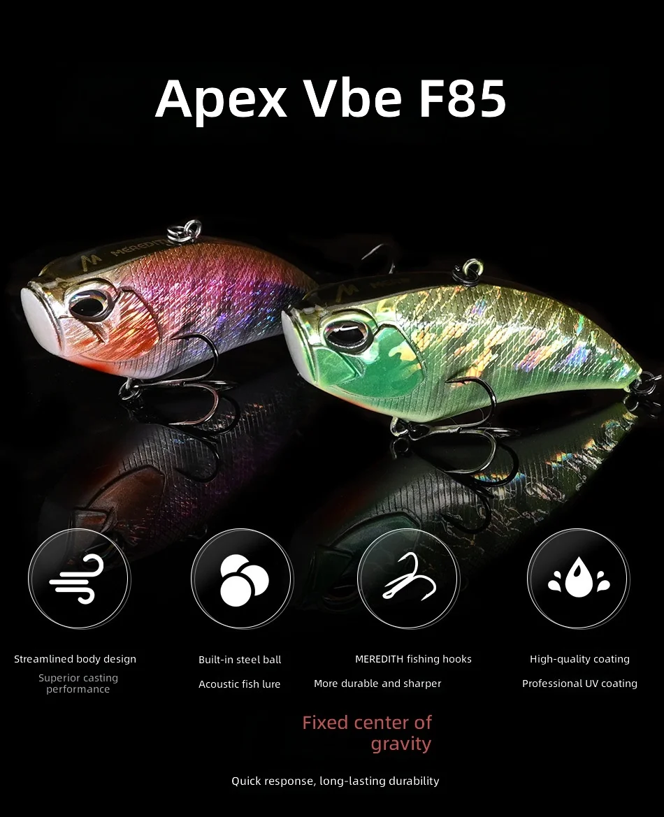 CHEERY 8 5cm Sinking VIB Hard None Lure - view 12