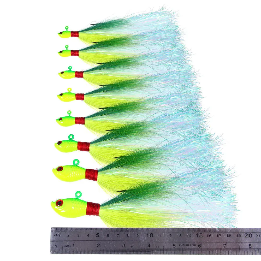 Bucktail Jig Fishing Lure 7-85g Weedless Design Artificial ABS Pencil Lure - view 3
