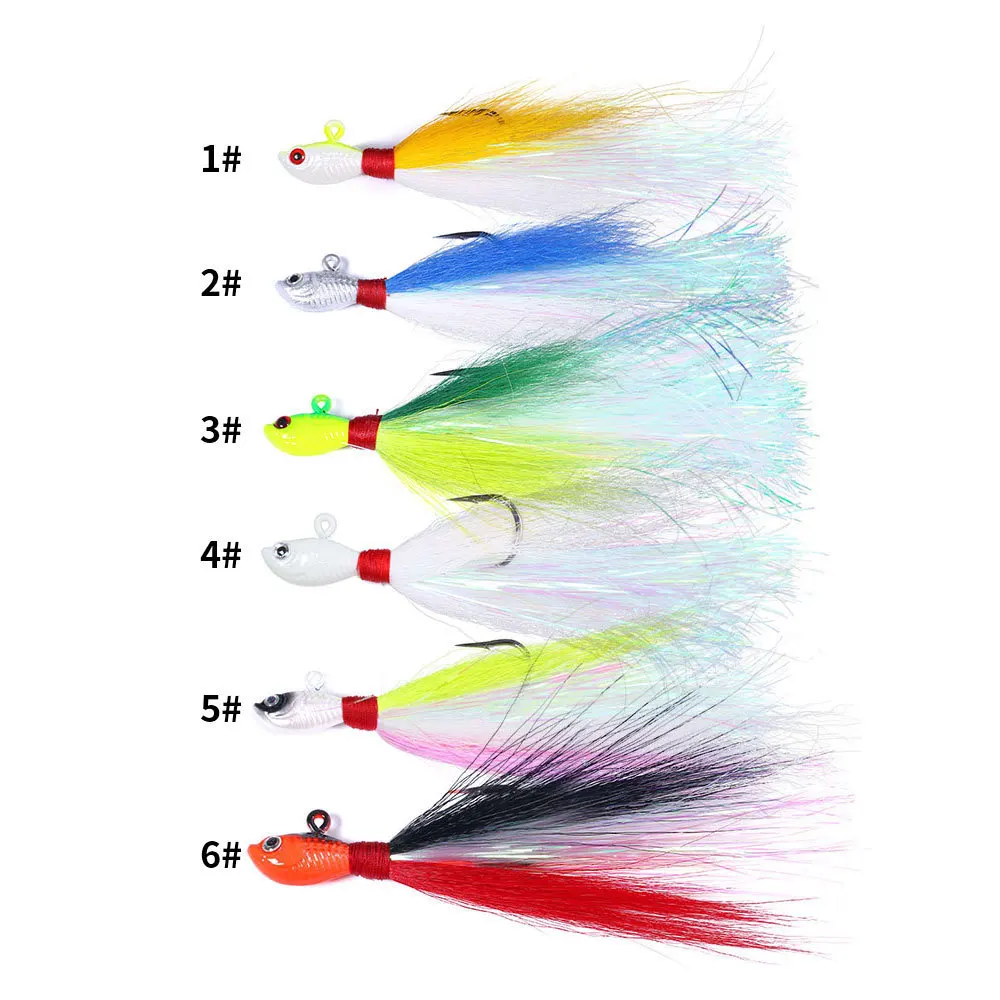 Bucktail Jig Fishing Lure 7-85g Weedless Design Artificial ABS Pencil Lure - view 6