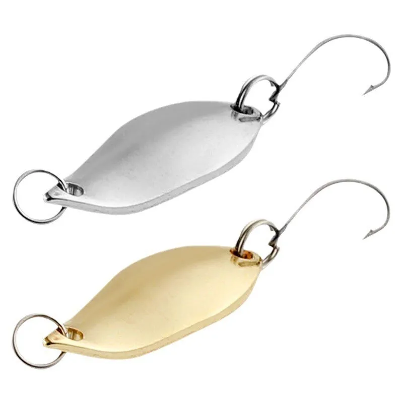Metal Single Hook Lure 2.5/3.5/5g Fishing Bait Iron Spoon-Shaped