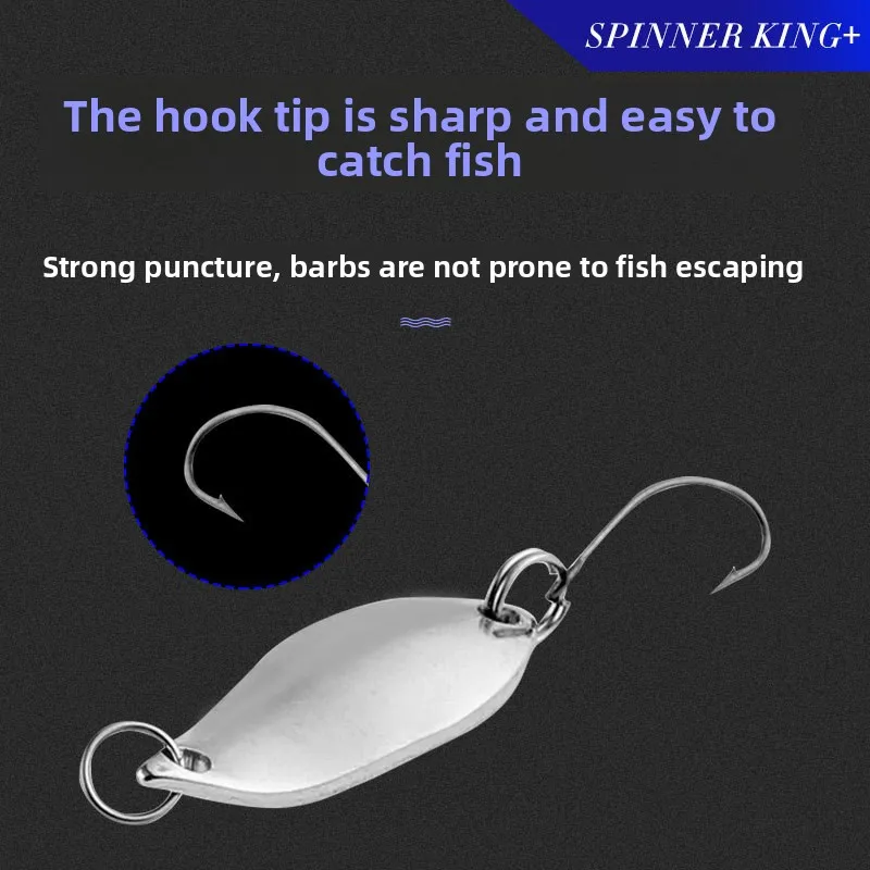 Metal Single Hook Lure 2.5/3.5/5g Fishing Bait Iron Spoon-Shaped ABS Pencil Lure - view 1