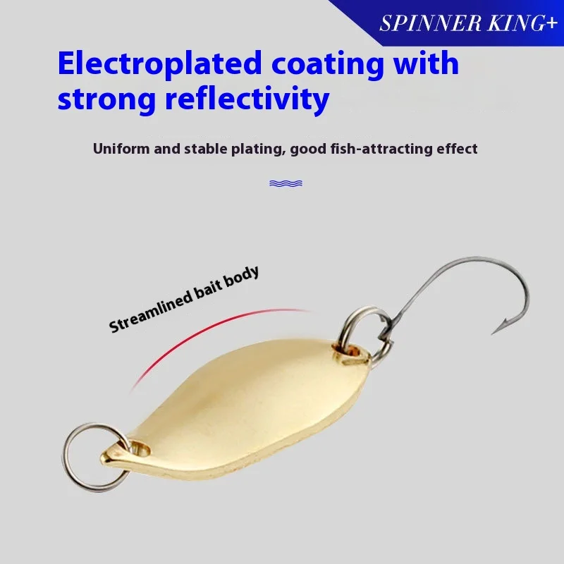 Metal Single Hook Lure 2.5/3.5/5g Fishing Bait Iron Spoon-Shaped ABS Pencil Lure - view 2