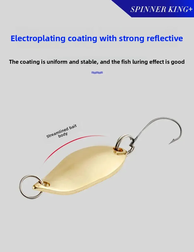 Metal Single Hook Lure 2.5/3.5/5g Fishing Bait Iron Spoon-Shaped ABS Pencil Lure - view 6