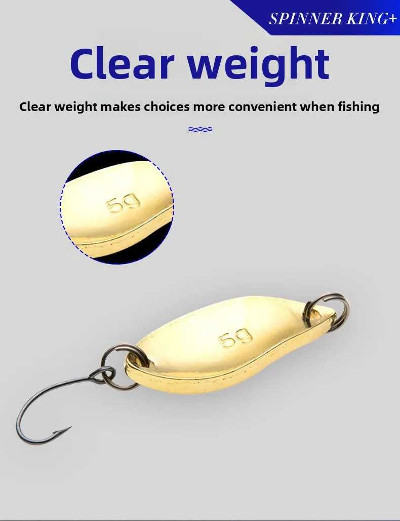 Metal Single Hook Lure 2.5/3.5/5g Fishing Bait Iron Spoon-Shaped ABS Pencil Lure - view 8