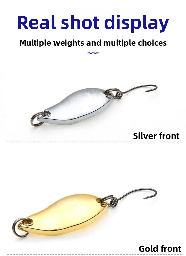 Metal Single Hook Lure 2.5/3.5/5g Fishing Bait Iron Spoon-Shaped ABS Pencil Lure - view 10