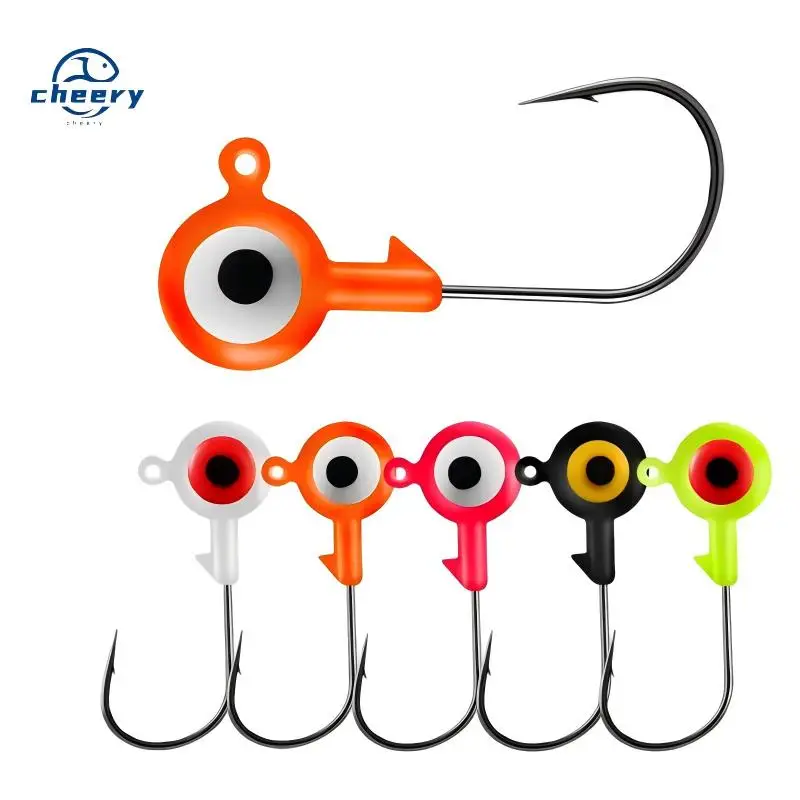 Cheery Palmer 10pcs/bag High Carbon Fishing Hooks 1.75g 3.5g 5g Metal Jig