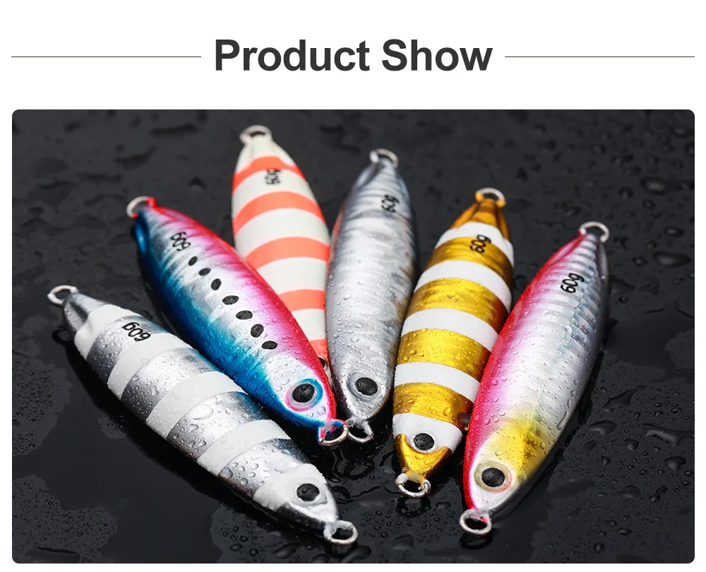 Effective 40g 60g Metal Shore Casting Jig Lure Bait for Sea Bass ABS Pencil Lure - view 8
