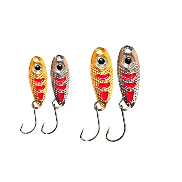 Hot Sale Cheery 3/5g Metal Spoon Fishing Lure Bait with Hook for