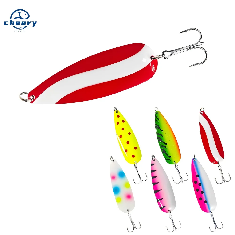 Cheery Fishing Spoon 5/8oz 7/8oz Freshwater Bass Pike Rolling
