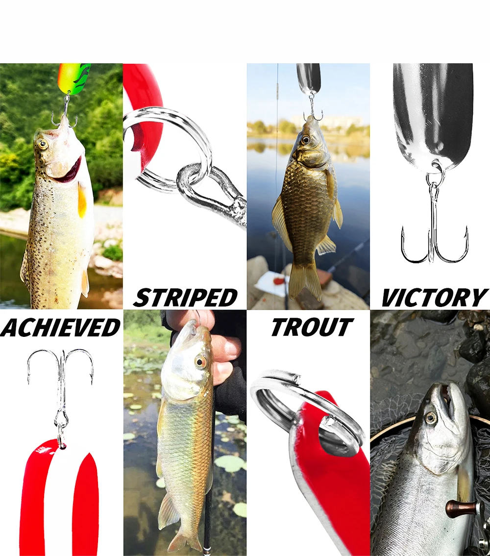Cheery Fishing Spoon 5/8oz 7/8oz Freshwater Bass Pike Rolling ABS Pencil Lure - view 13