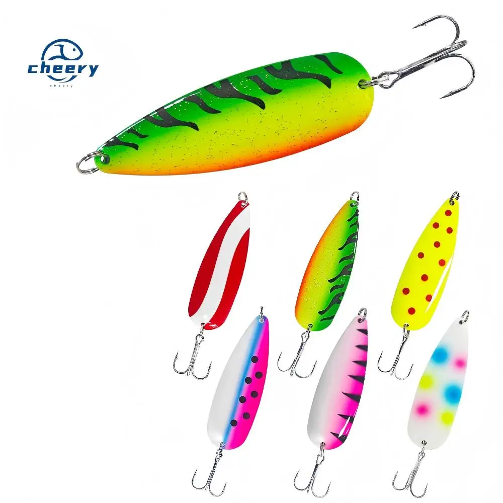 CHEERY 24G Spoon Lure Flash Wobble Vibration Long Casting Deep