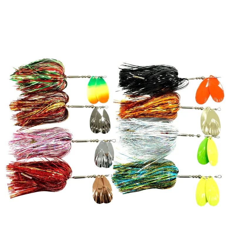 Hot Selling Artificial 45g 22cm Spinner Bait for Musky Tinsel ABS Pencil Lure - view 1