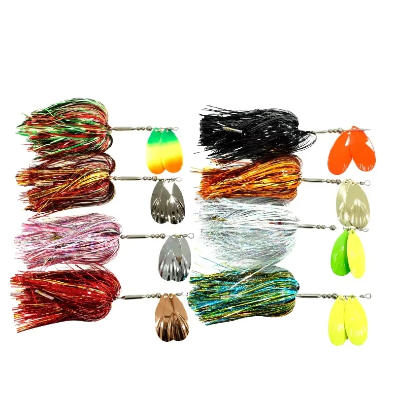 Hot Selling Artificial 45g 22cm Spinner Bait for Musky Tinsel ABS Pencil Lure - view 2