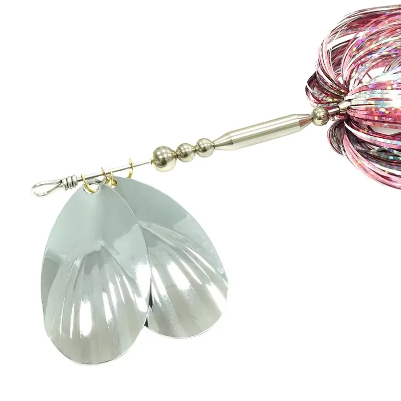 Hot Selling Artificial 45g 22cm Spinner Bait for Musky Tinsel ABS Pencil Lure - view 5