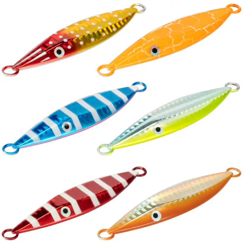 Fishing Metal Jig Slow Lure 60g 80g 100g 150g Pitch UV Glow Alloy ABS Pencil Lure - view 2