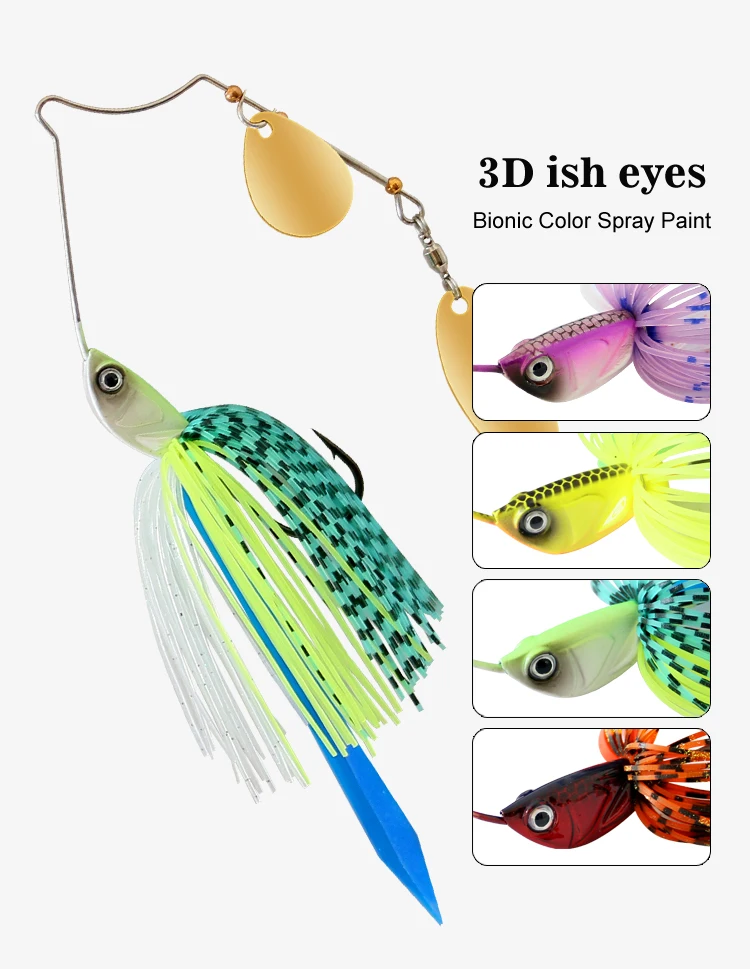 Cheery 5G 7G 10G 14G Silicone Spinner Bait Artificial Hum with ABS Pencil Lure - view 8