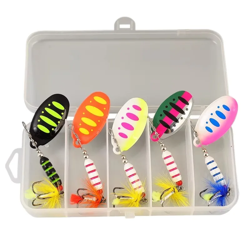 Cheery 7g 9cm Metal Spinner Bait Wobble Fishing Tackle for Bass