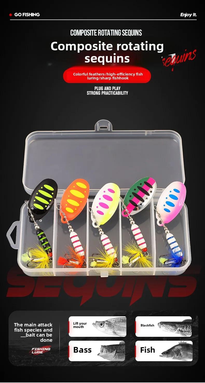 Cheery 7g 9cm Metal Spinner Bait Wobble Fishing Tackle for Bass ABS Pencil Lure - view 6