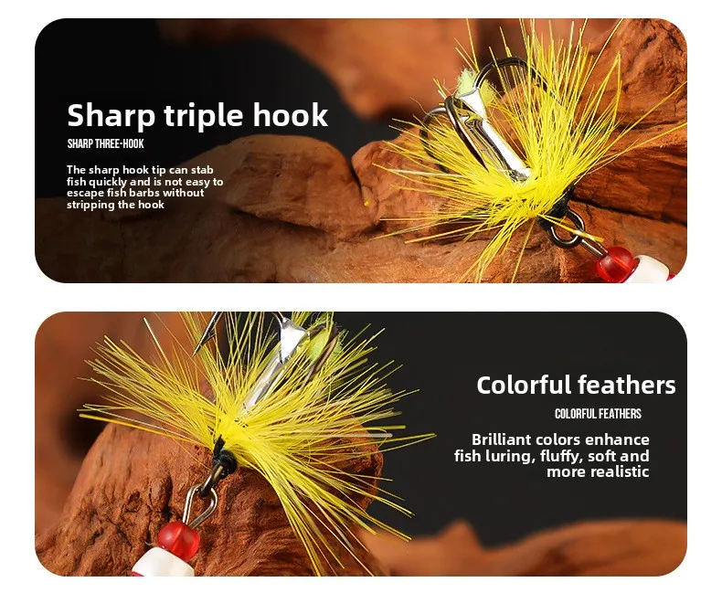 Cheery 7g 9cm Metal Spinner Bait Wobble Fishing Tackle for Bass ABS Pencil Lure - view 8