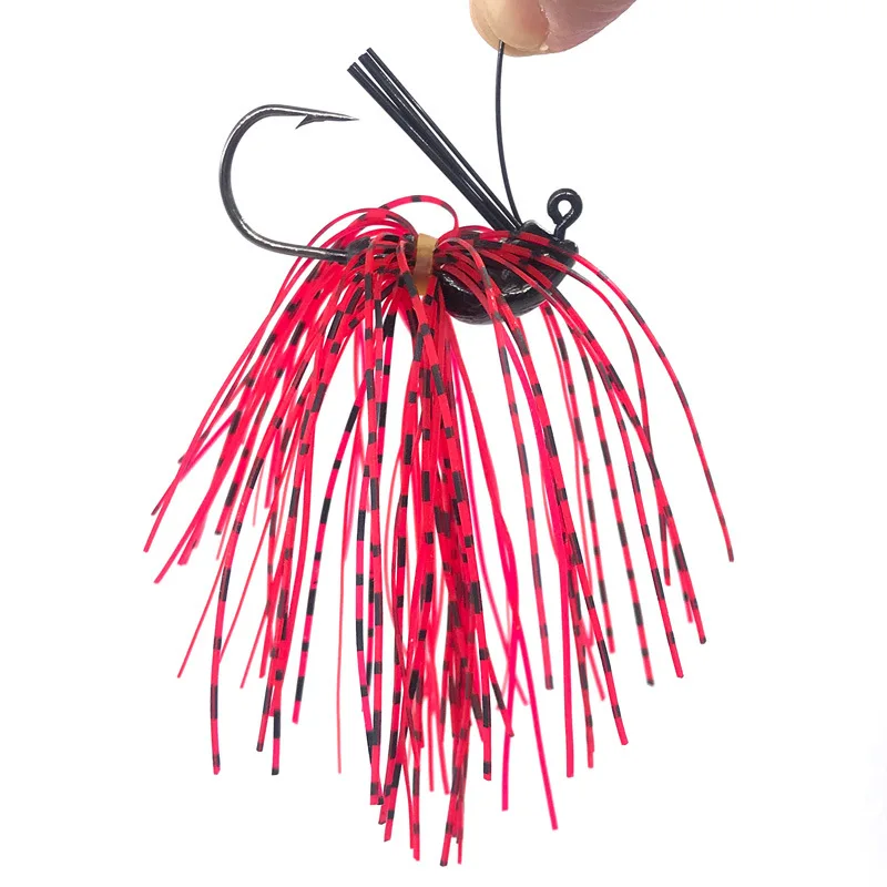 New 7g 10g 14g Jig Head Skirt Beard Fishing Lures Hook Spinner ABS Pencil Lure - view 1