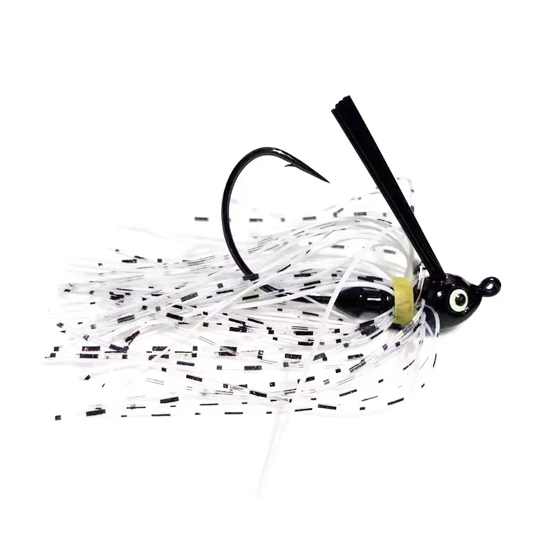New 7g 10g 14g Jig Head Skirt Beard Fishing Lures Hook Spinner ABS Pencil Lure - view 2